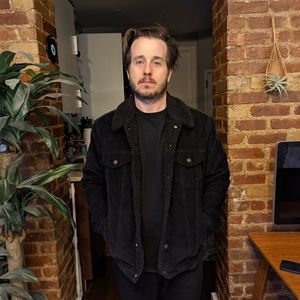 Levi's fleece lined corduroy black jacket